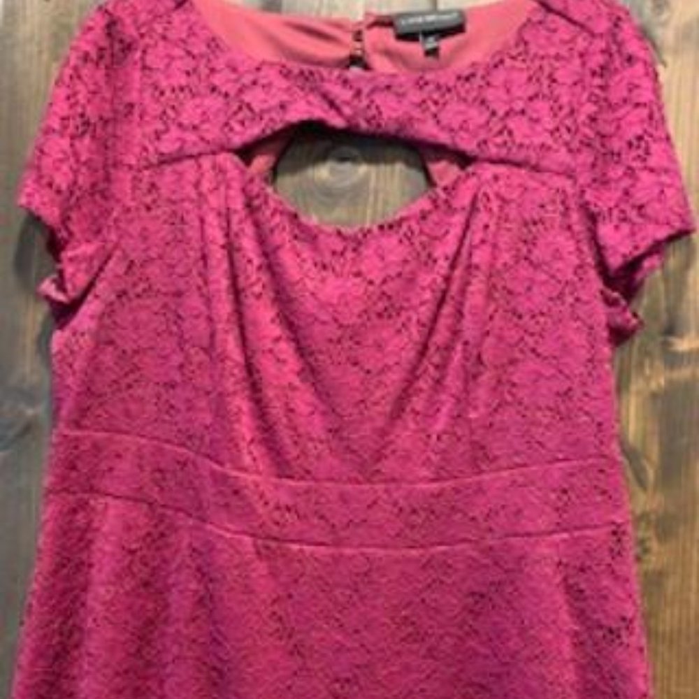 Lane Bryant Lace Maroon Blouse